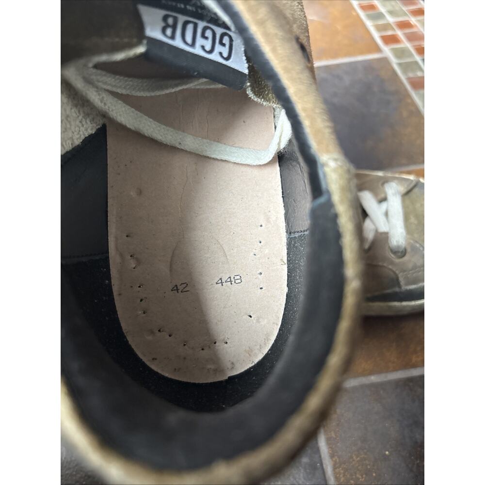 Golden Goose Super Star Men's Brown Suede Sneakers White Star Lace Up 42 EUC - Picture 11 of 16